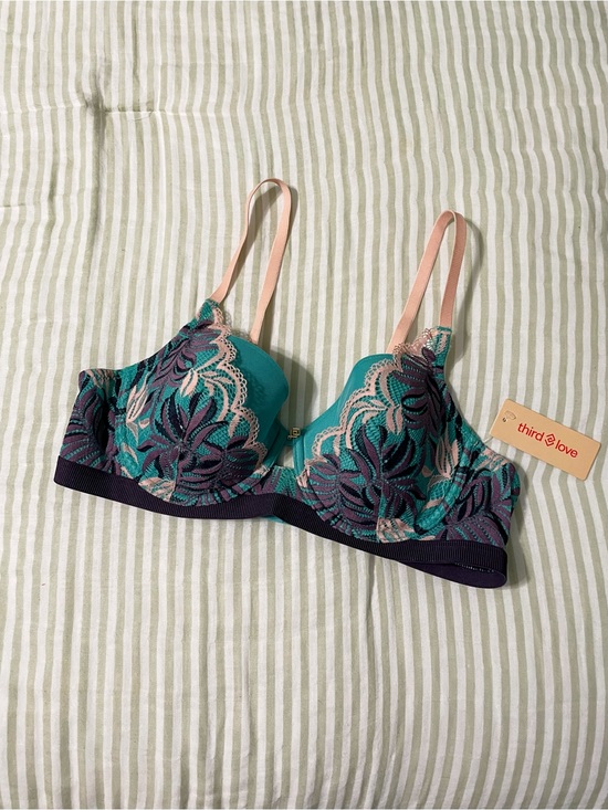 ThirdLove Other - New ThirdLove Palm Lace Demi Bra Size 36B Lace Overlay Memory Foam Cups Padded
